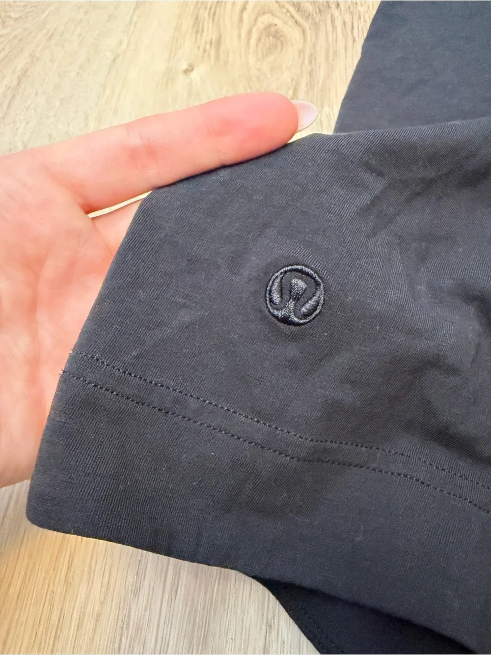 Lululemon Long Cotton Crewneck Tank Top Black